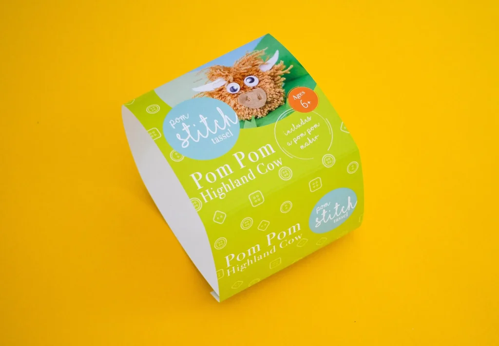 Packaging printed for a food company, designed as a sleeve to wrap around their food products.