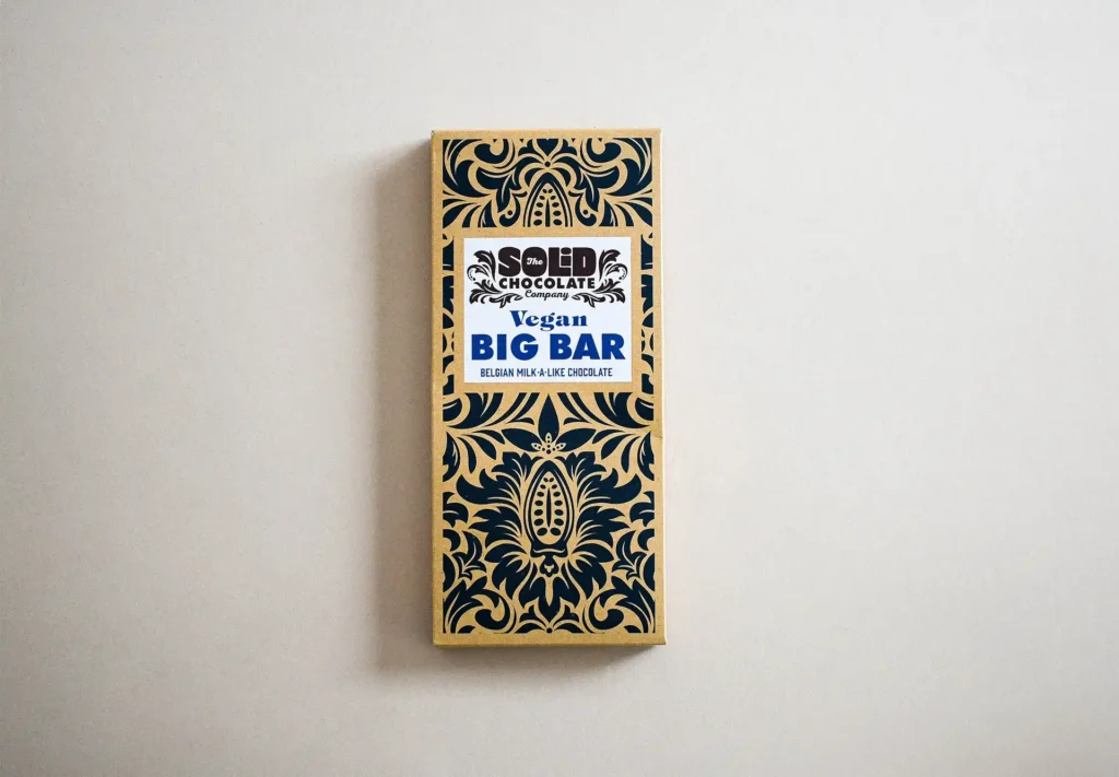 Packaging for the solid chocolate bar company.