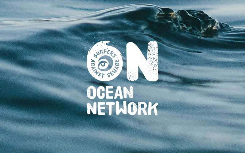 A wave with the ocean network logo over the top.